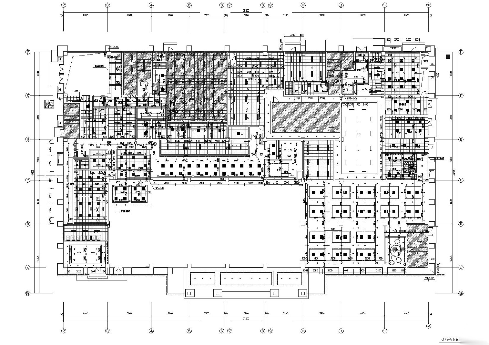 [贵州]农商银行业务用房建设项目施工图cad施工图下载【ID:160408491】