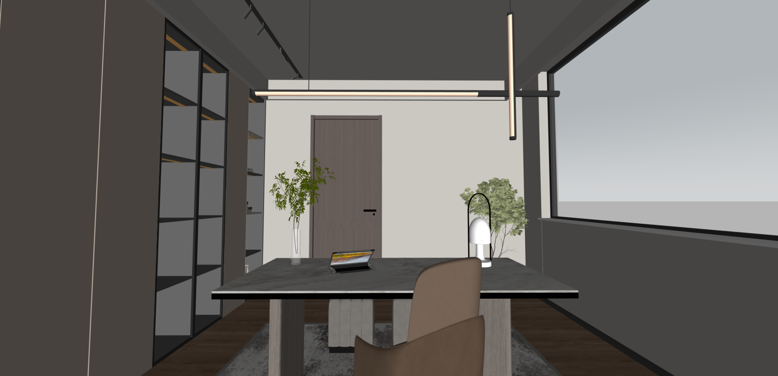 现代家居卧室SU模型下载【ID:1216022688】