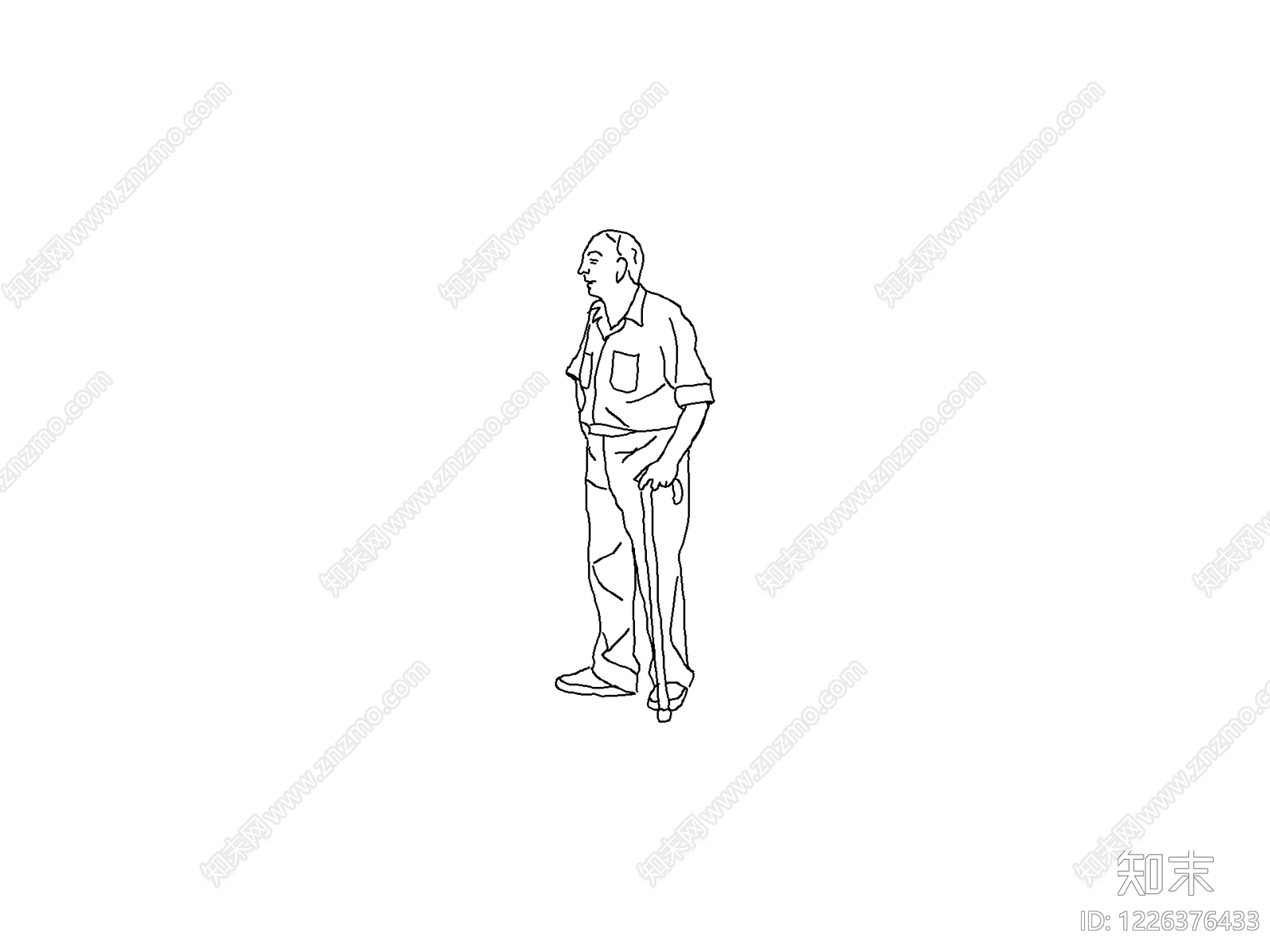 人物cad施工图下载【ID:1226376433】