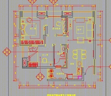 古典奢华样板房施工图下载【ID:56937976】