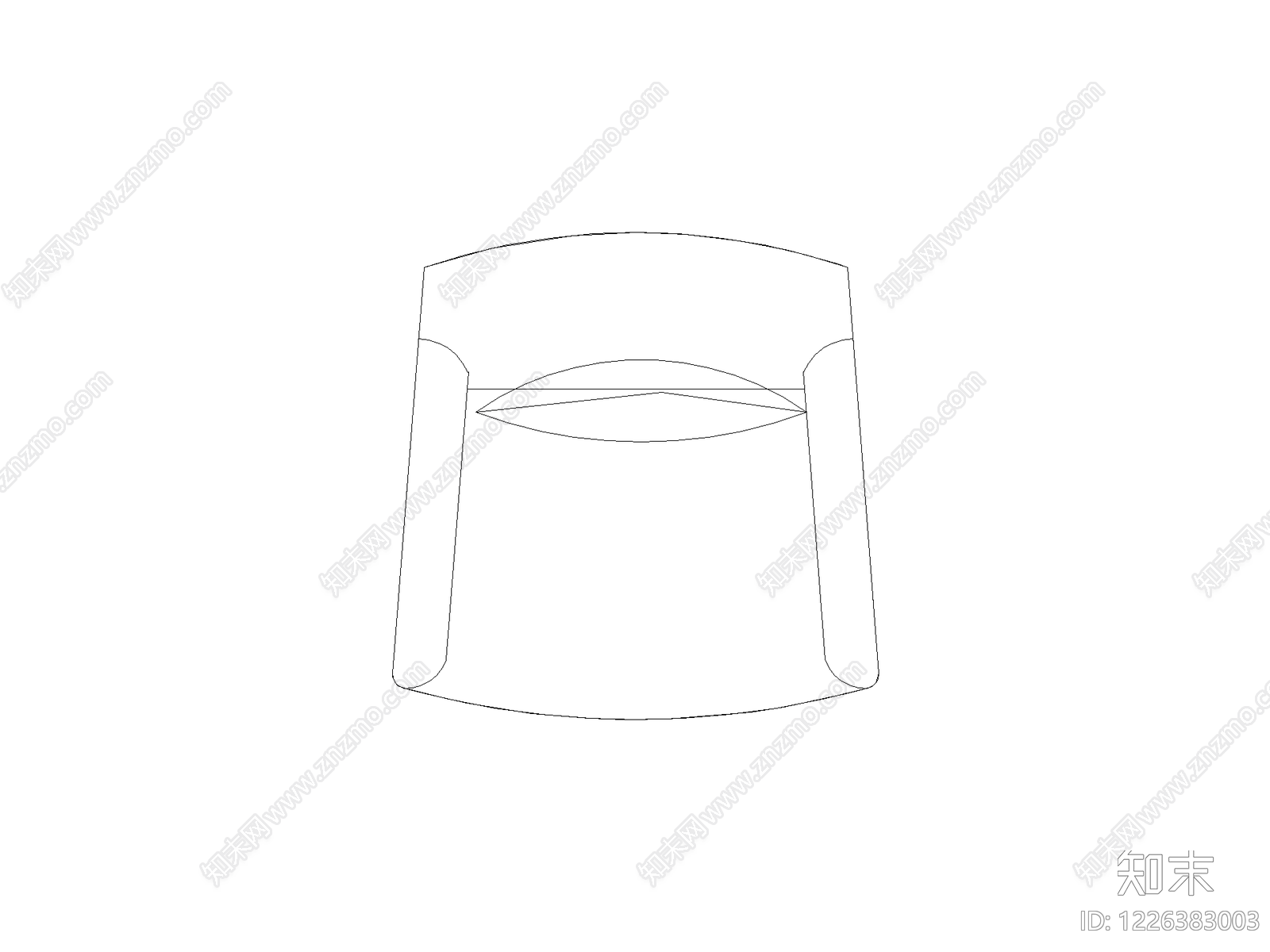 新中式沙发CAD图纸