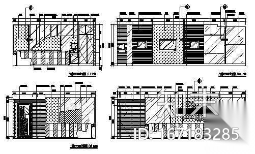 KTV包房装修图两套cad施工图下载【ID:167183285】
