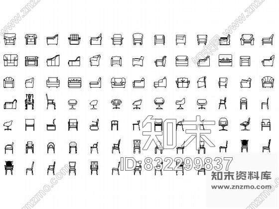 图块/节点全套家具CAD图块下载cad施工图下载【ID:832299837】