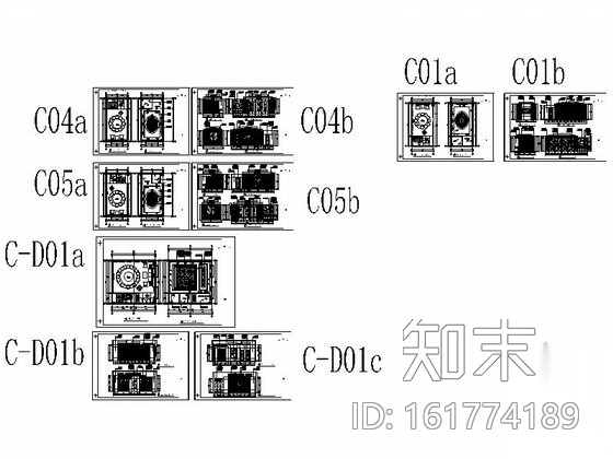 [广东]某四星酒店餐饮区施工图cad施工图下载【ID:161774189】