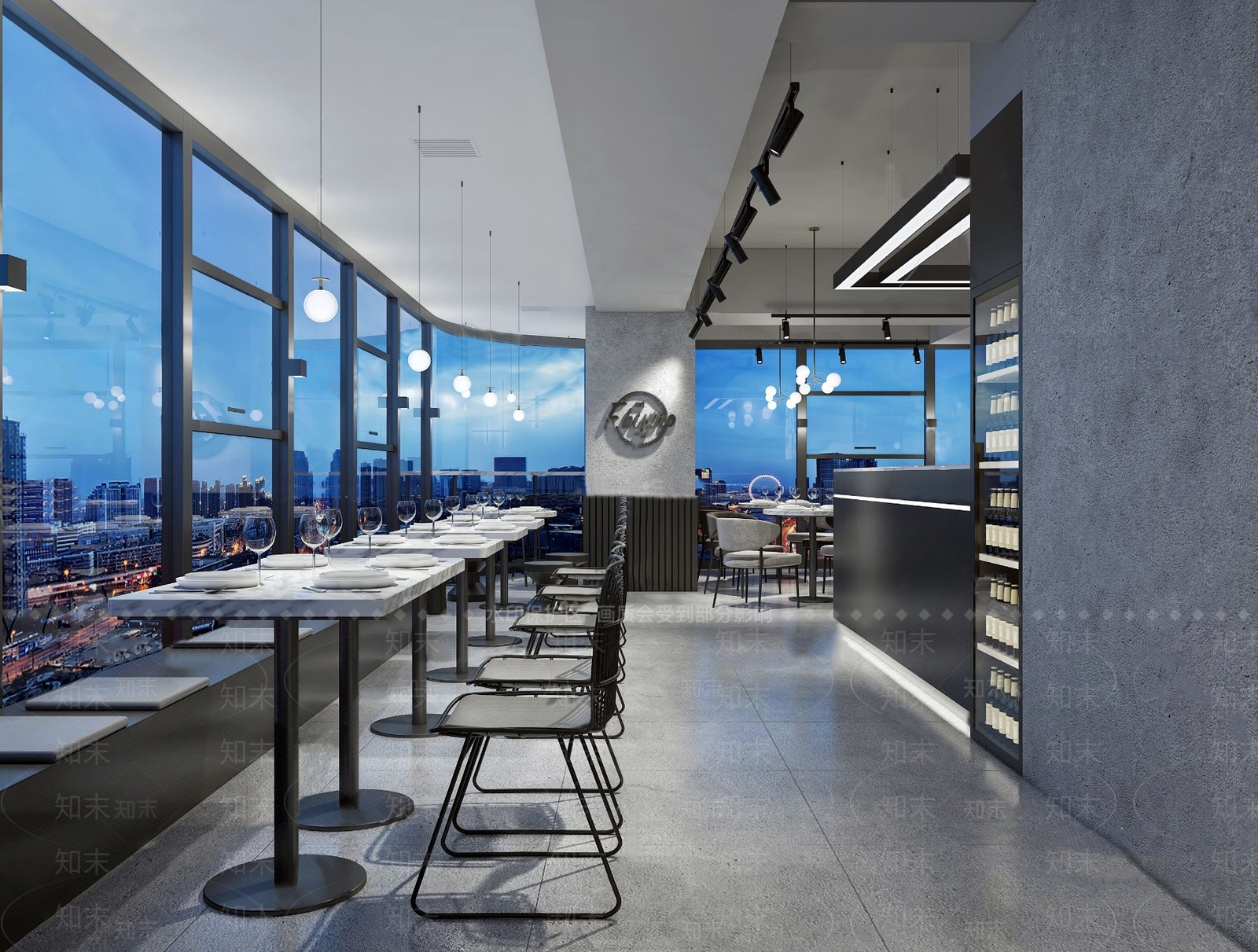 工业风糕点主题餐厅3D模型下载【ID:268939502】