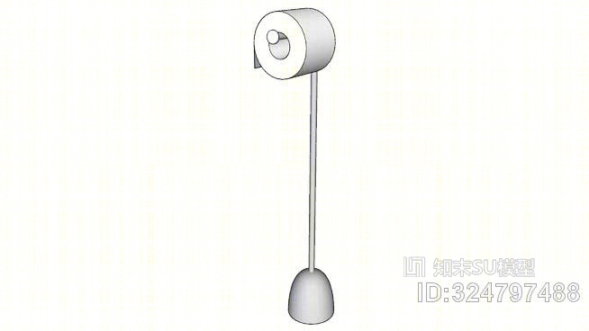 自立卫生纸卷架SU模型下载【ID:324797488】