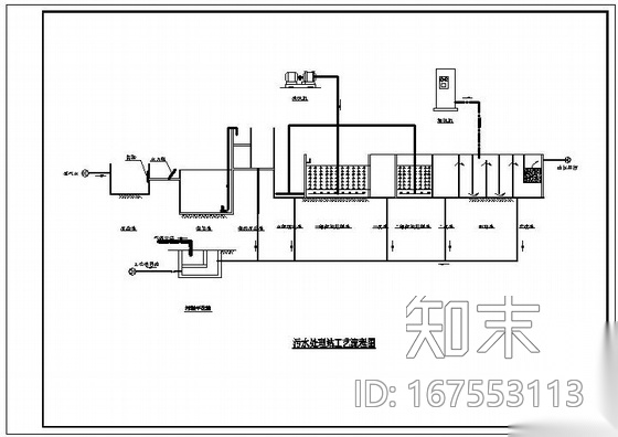 某屠宰场废水处理施工图cad施工图下载【ID:167553113】