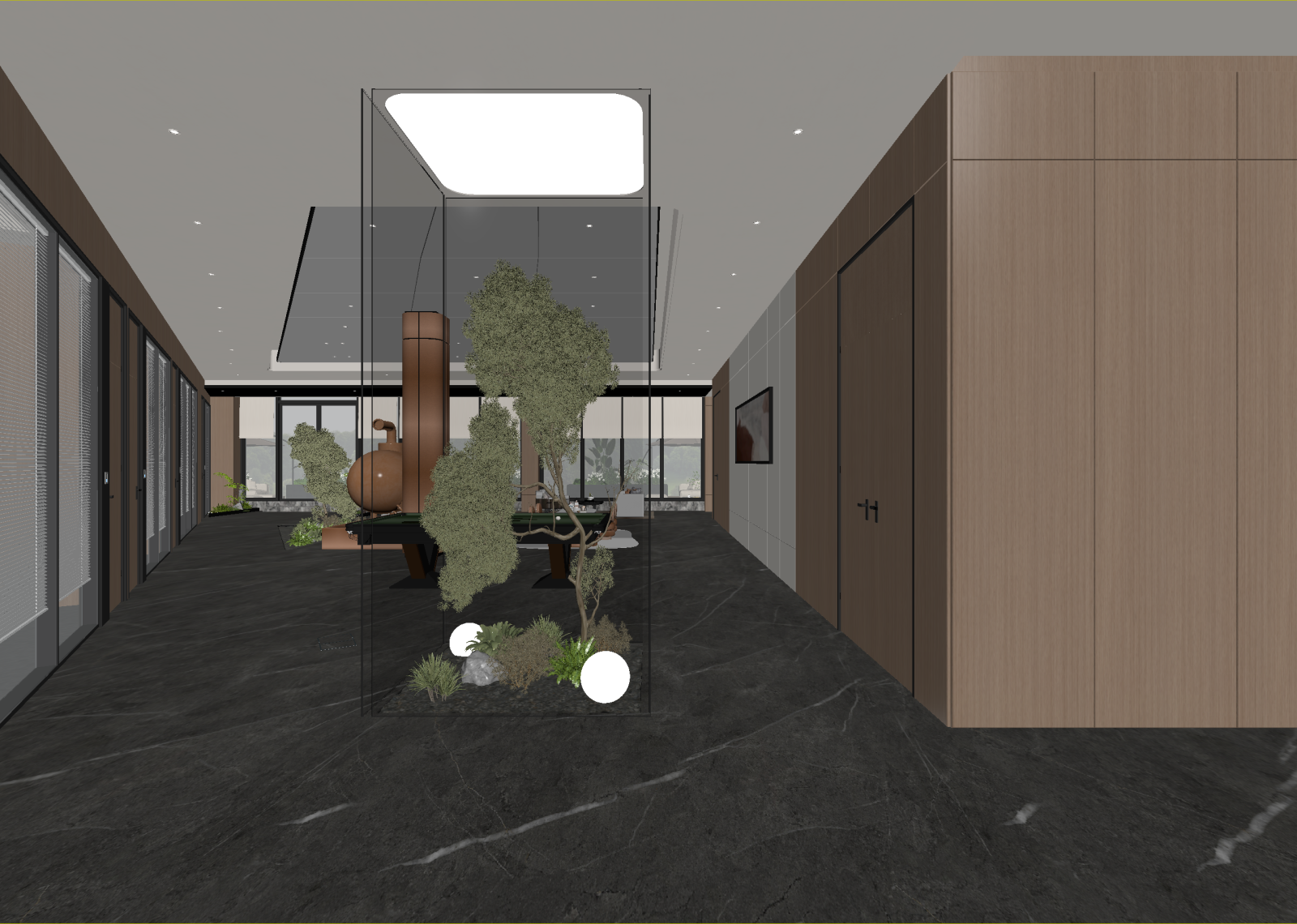 现代走廊3D模型下载【ID:1214666860】