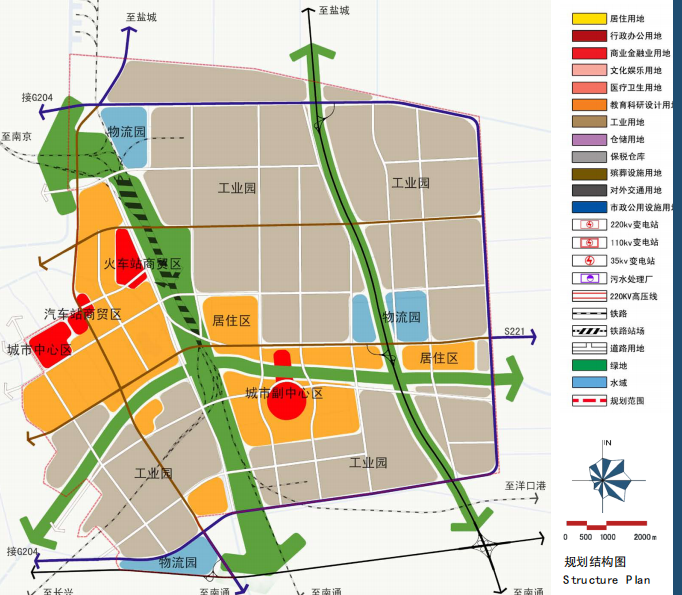 海安东部产业新城概念规划cad施工图下载【ID:151732183】