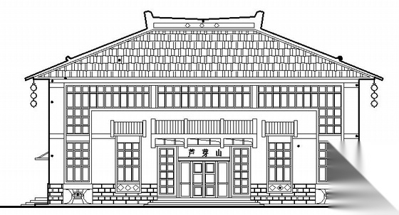 [山西芦芽山]某宣教馆建筑结构电施图（包含节能计算书）cad施工图下载【ID:165932142】