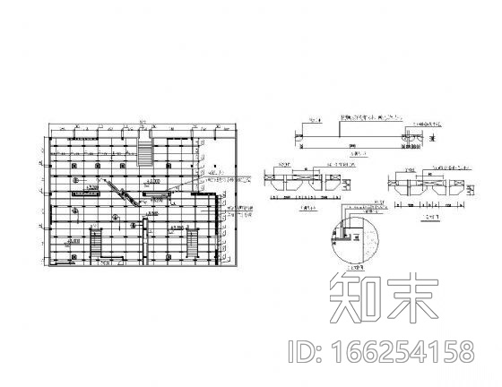 专卖店吊顶空间详图cad施工图下载【ID:166254158】