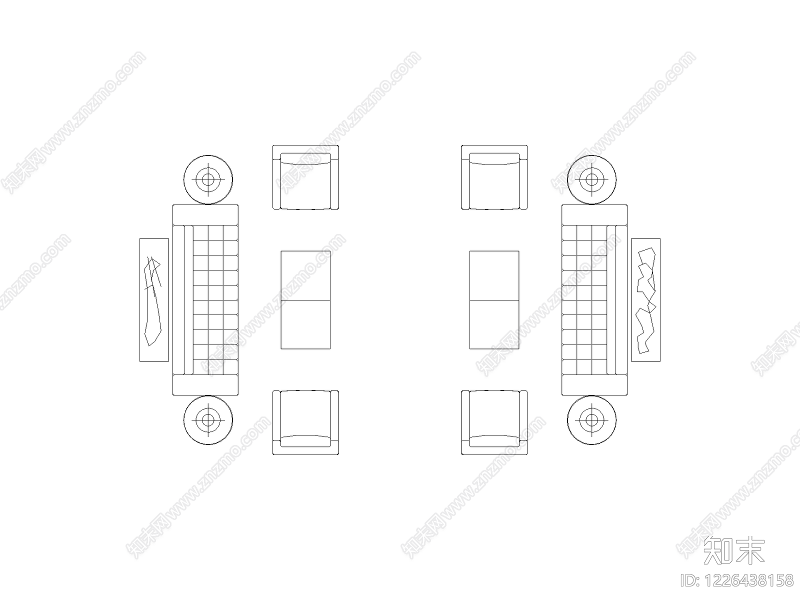 沙发CAD图纸
