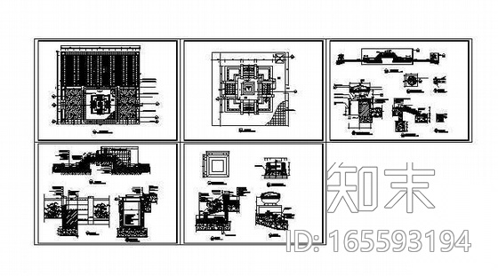 广场水池跌水施工图施工图下载【ID:165593194】