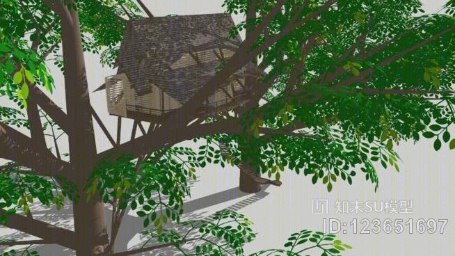 树屋SU模型下载【ID:123651697】