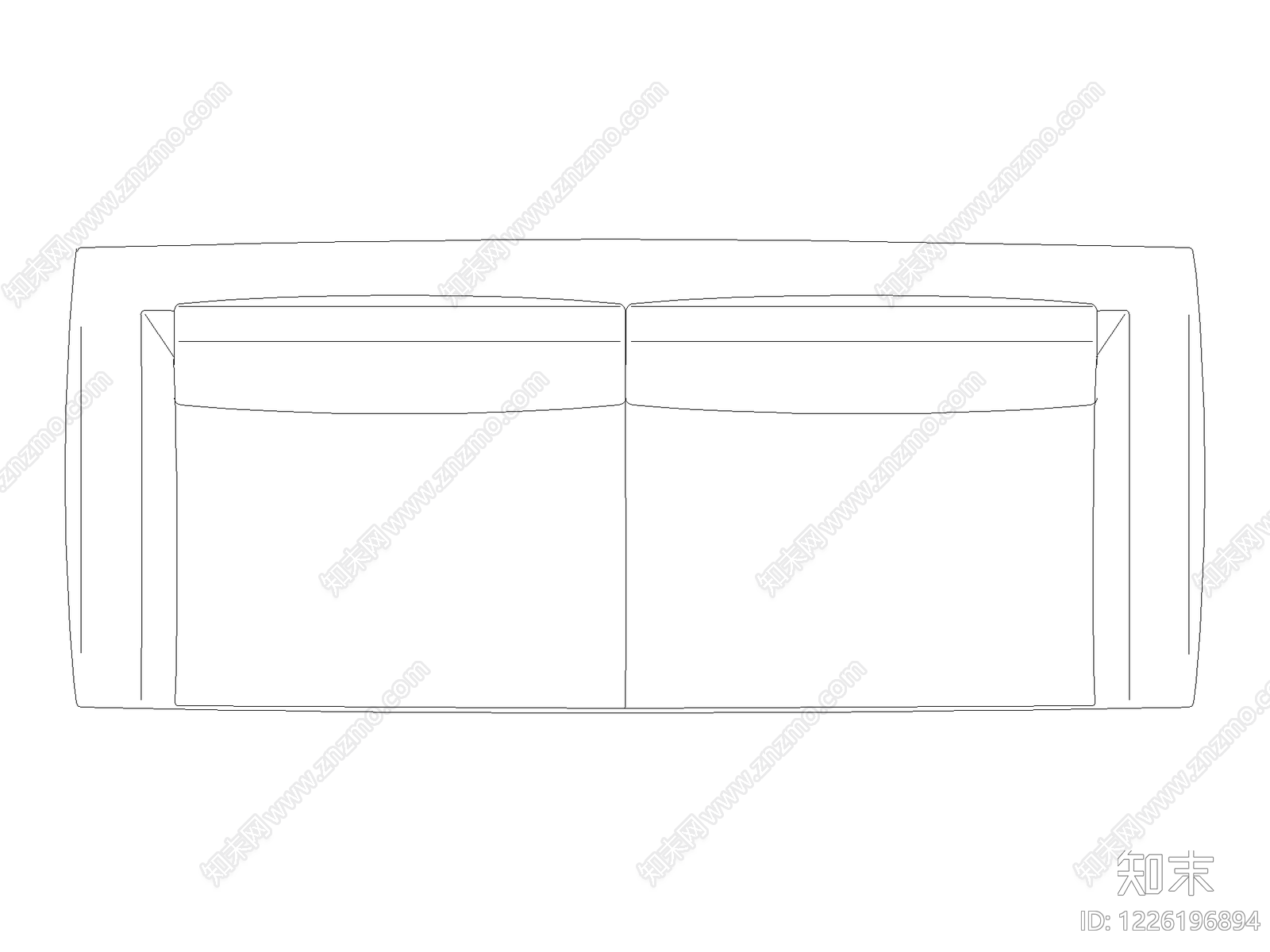 沙发cad施工图下载【ID:1226196894】