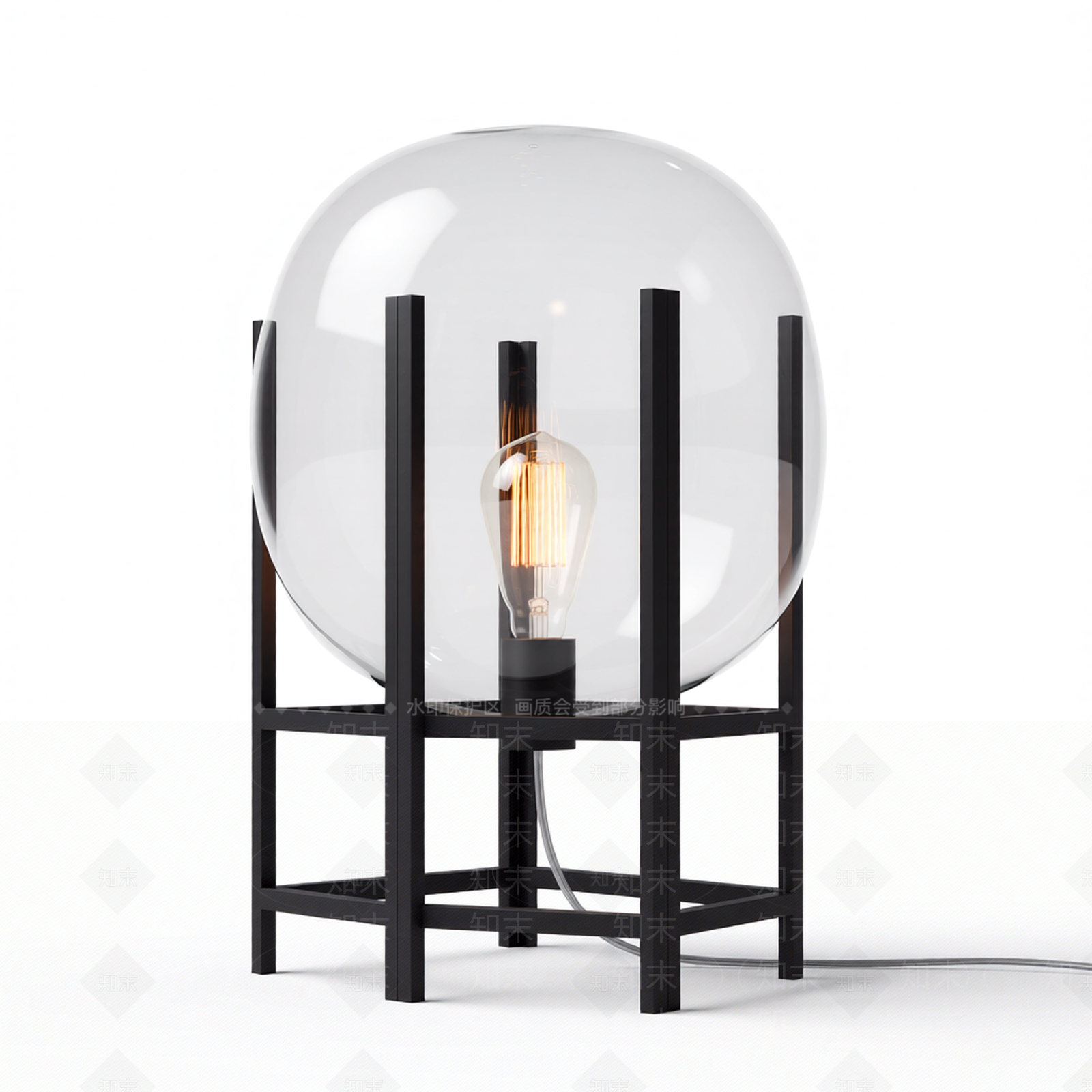 格架灯泡灯具3D模型下载【ID:1206200646】