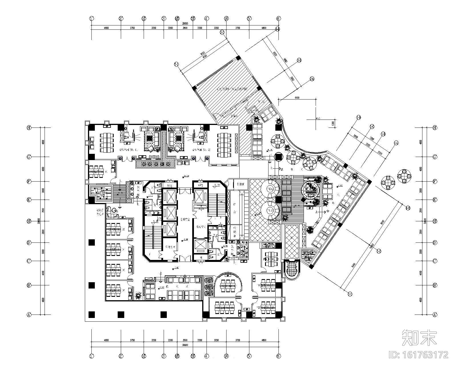 欧式古典风格咖啡厅装修全套施工图（附效果图）cad施工图下载【ID:161763172】