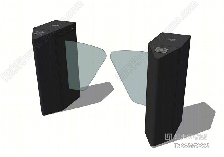 人行摆闸SU模型下载【ID:635053665】