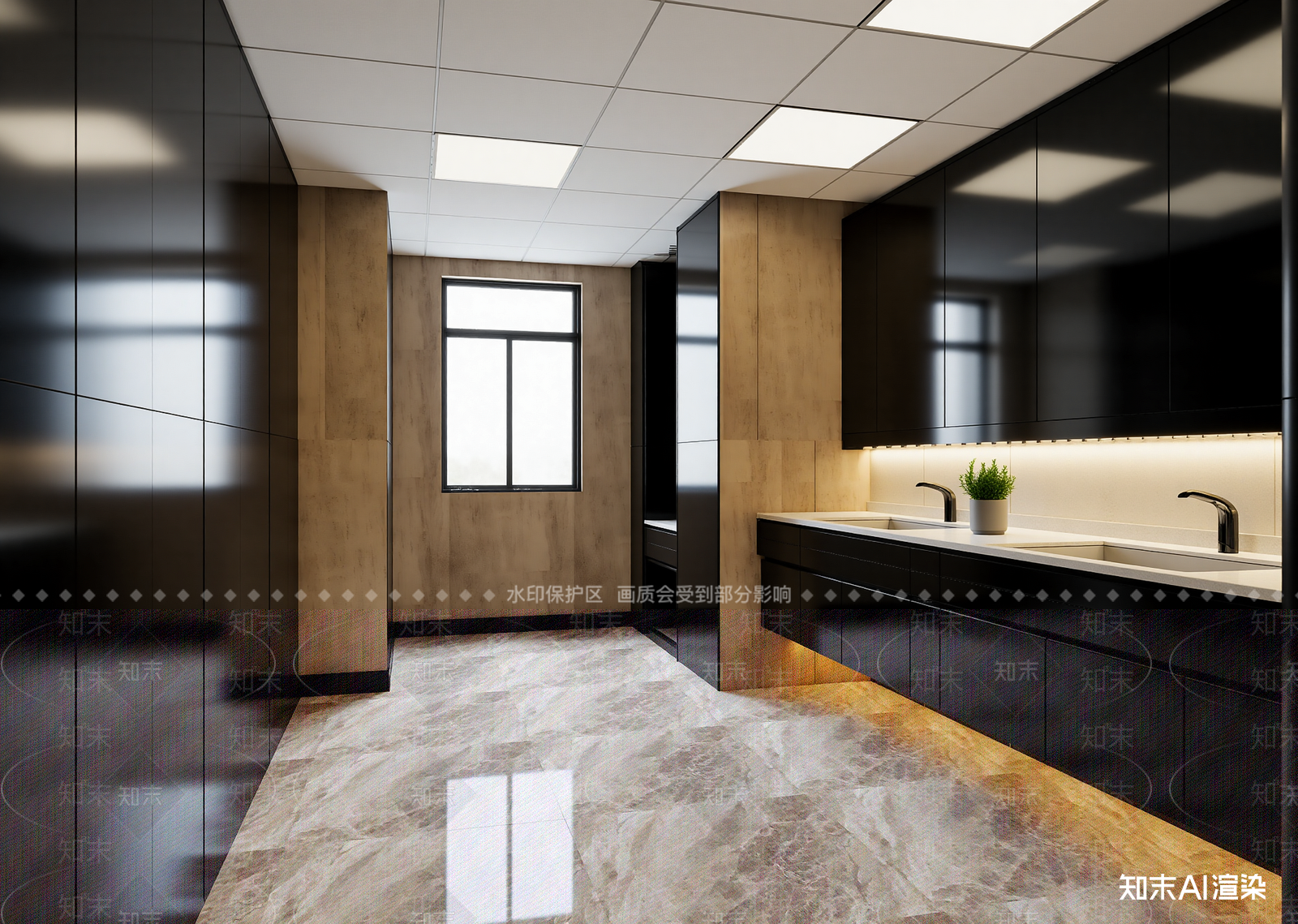 现代茶水间3D模型下载【ID:1214619629】