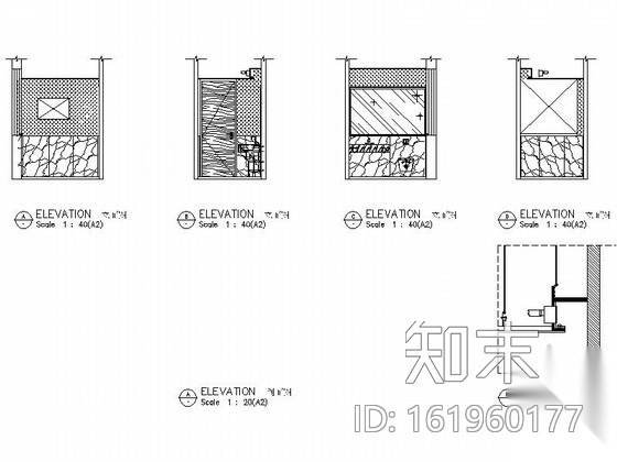 [陕西]五星级豪华酒店办公室室内装修施工图cad施工图下载【ID:161960177】