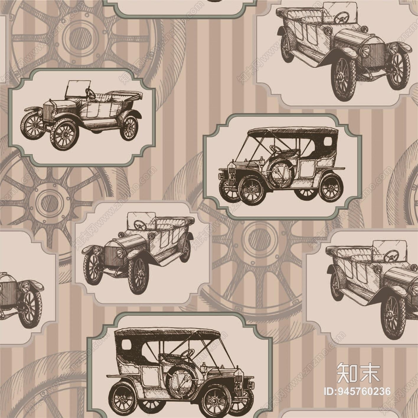 儿童房汽车壁布壁纸贴图下载【ID:945760236】