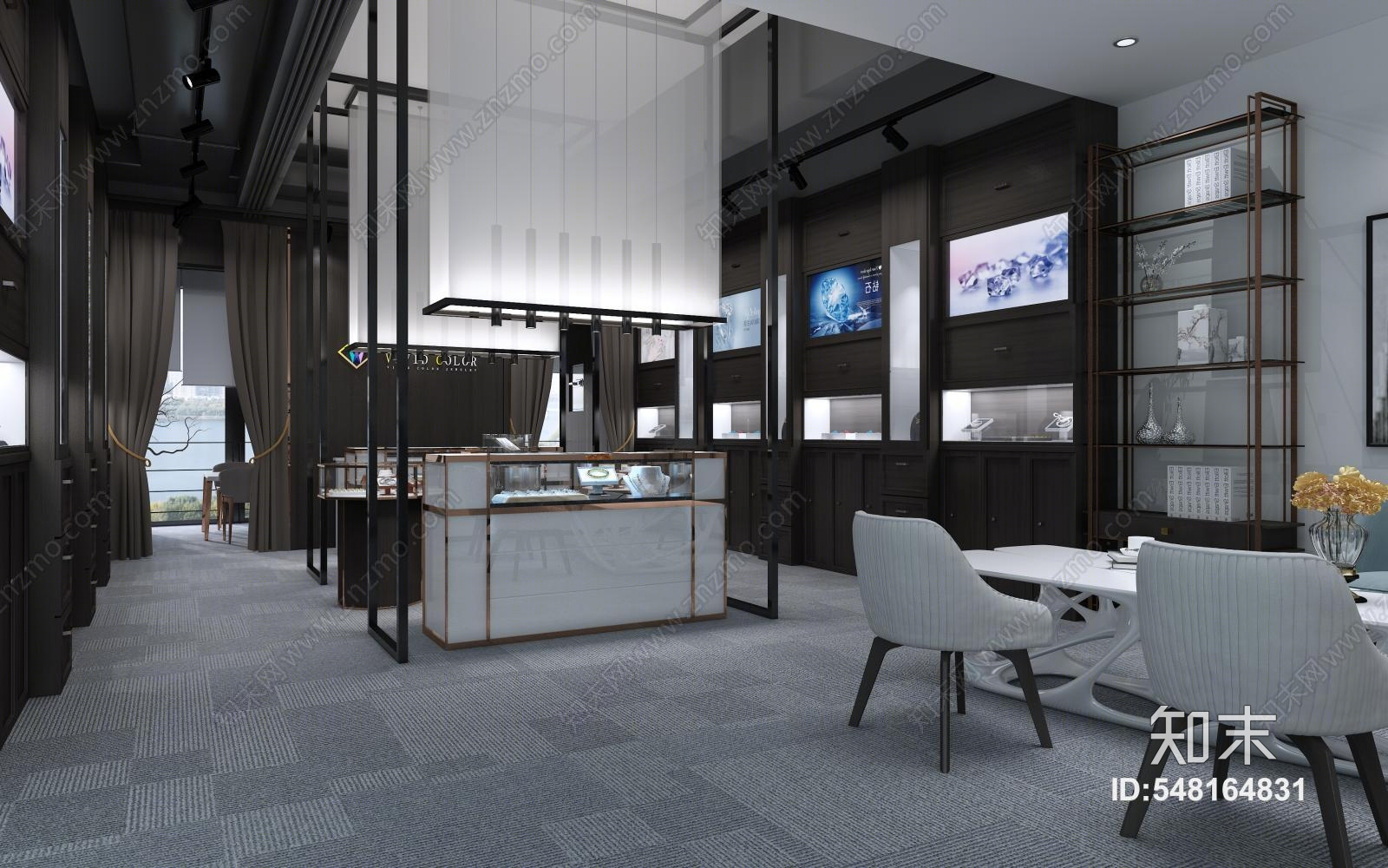 现代珠宝店3D模型下载【ID:548164831】