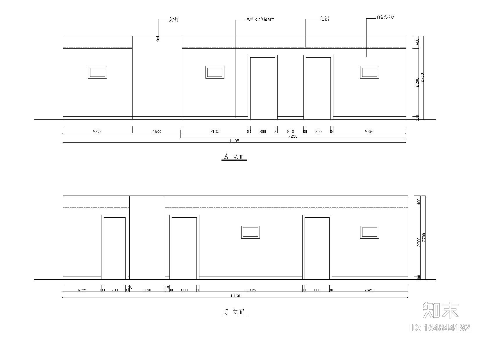 [江苏]常熟忆江南浴场休闲会所施工图cad施工图下载【ID:164844192】
