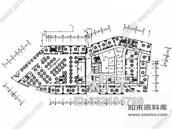 大型餐厅平面设计图cad施工图下载【ID:832194798】