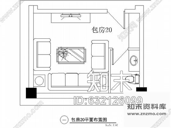 施工图某欧式娱乐会所包房20装修图cad施工图下载【ID:632126099】