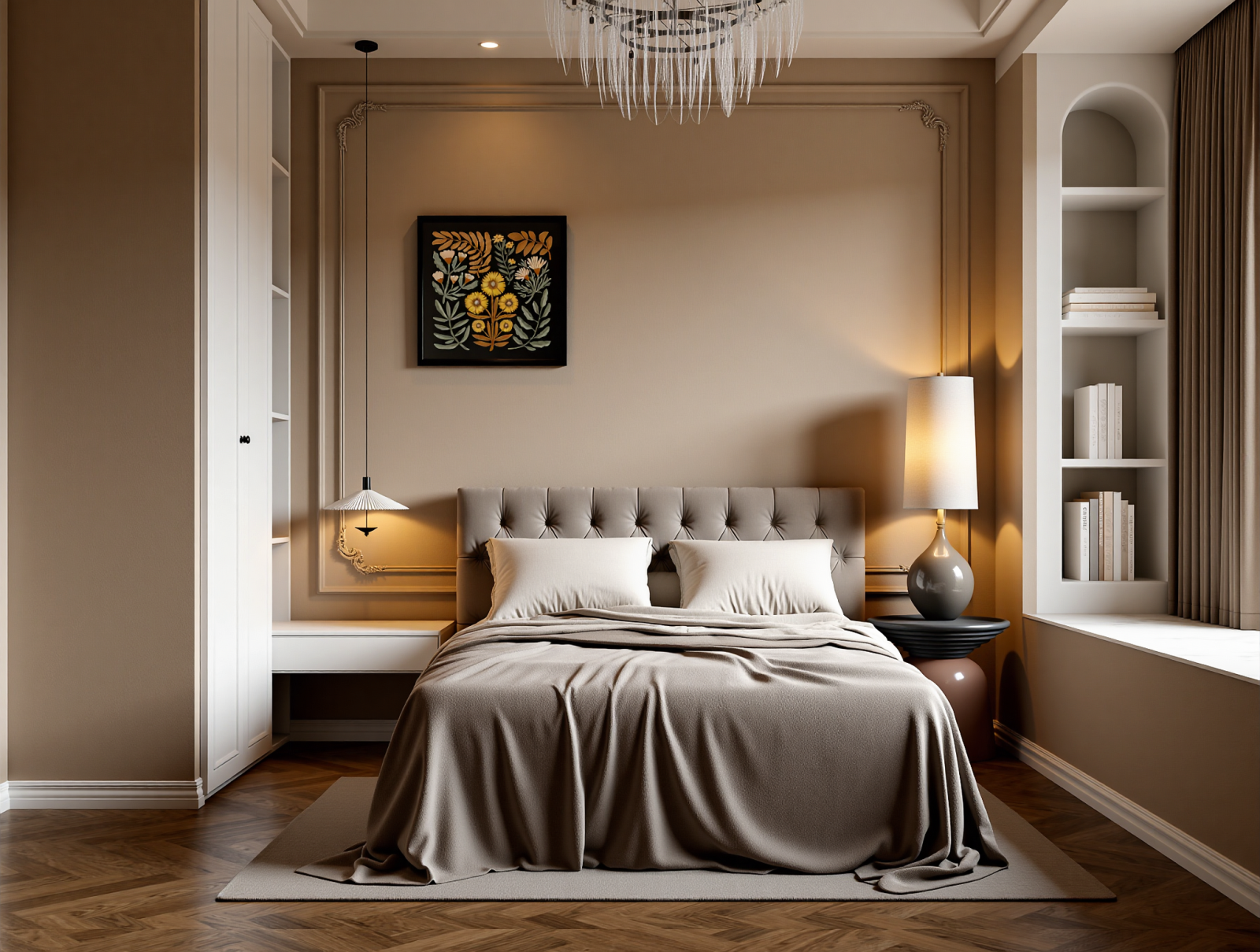 美式酒店客房3D模型下载【ID:1214683687】