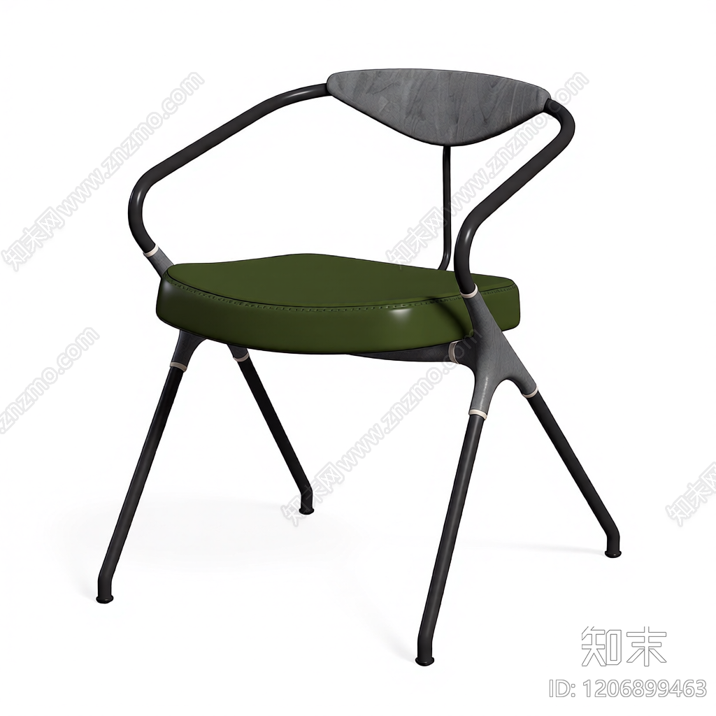 现代风格扶手椅3D模型下载【ID:1206899463】