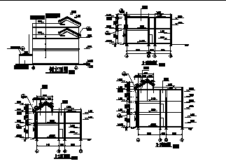 两层仿古街建筑施工图cad施工图下载【ID:165425186】