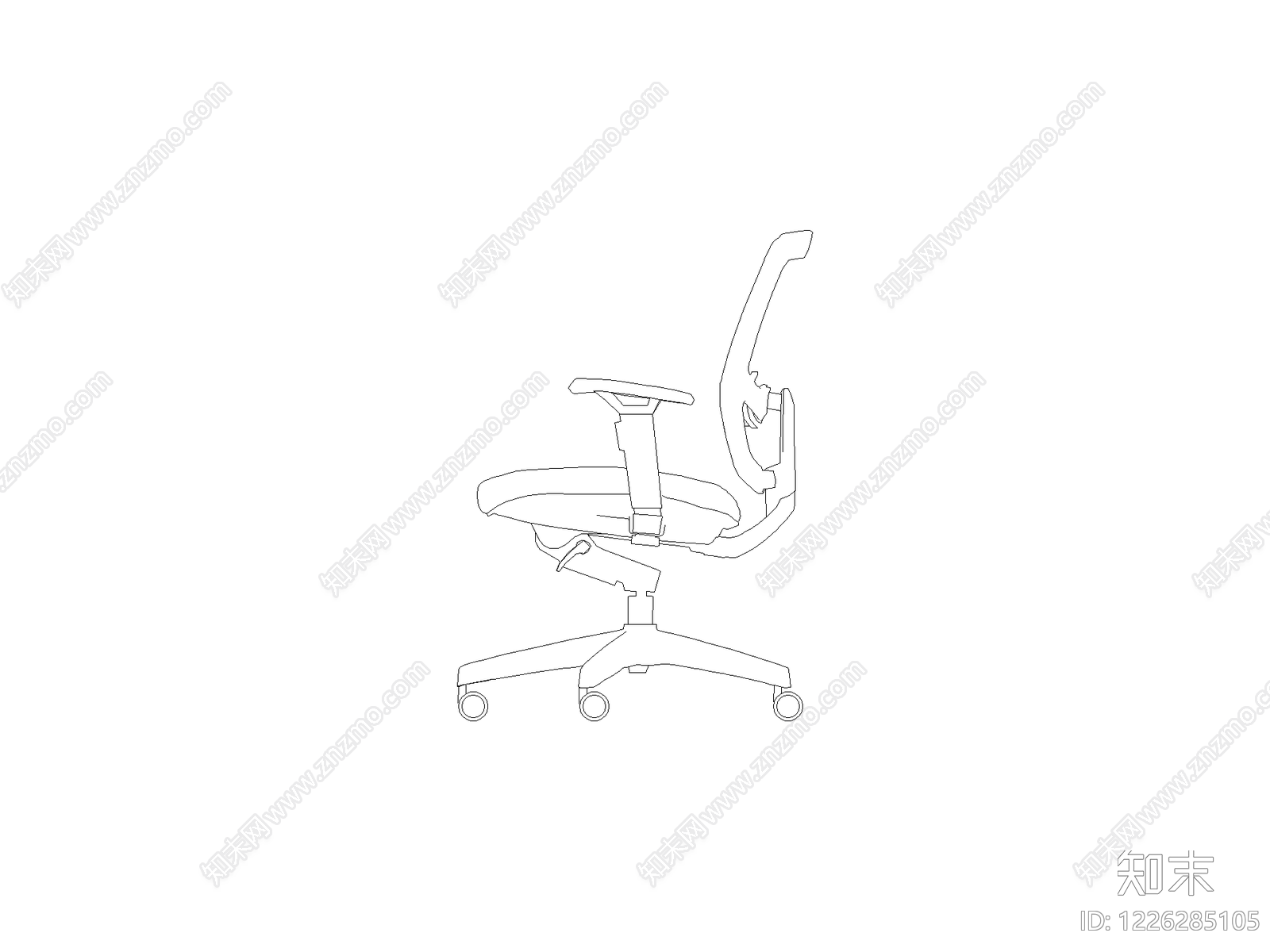 现代椅子CAD图纸