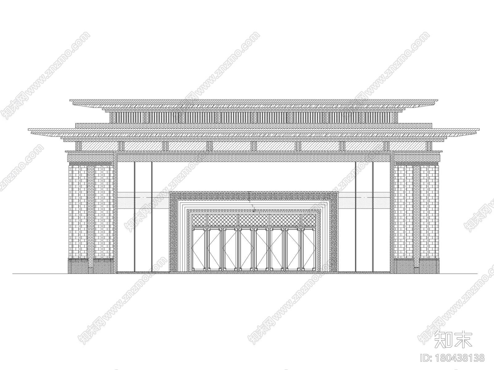 柳州框架结构2层销售中心建筑施工图2017施工图下载【ID:180438138】