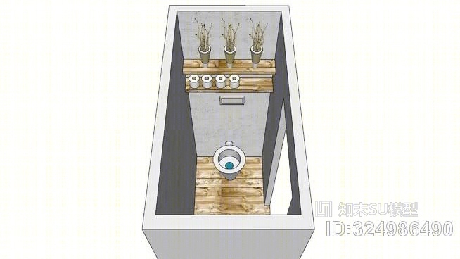 厕所/浴室SU模型下载【ID:324986490】