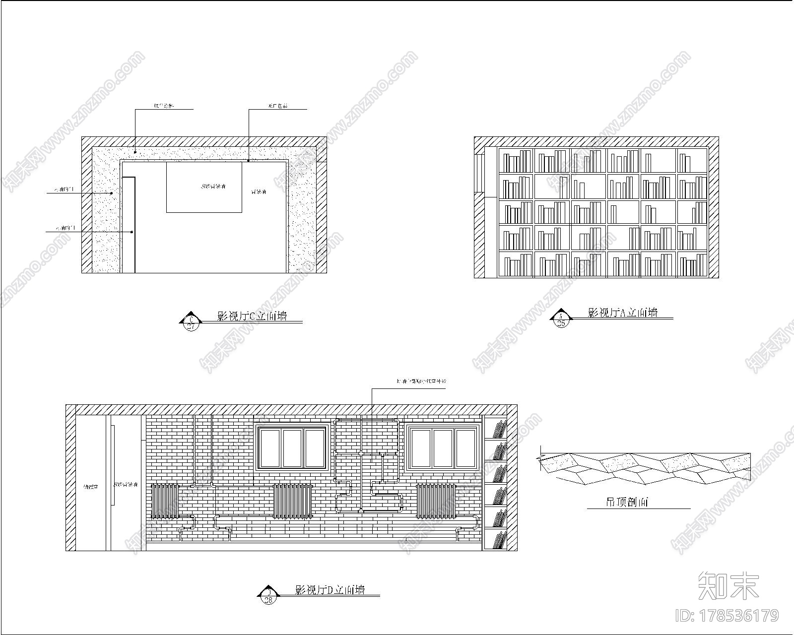 [北京]现代风格三居室复式房装修图（含实景图）施工图下载【ID:178536179】