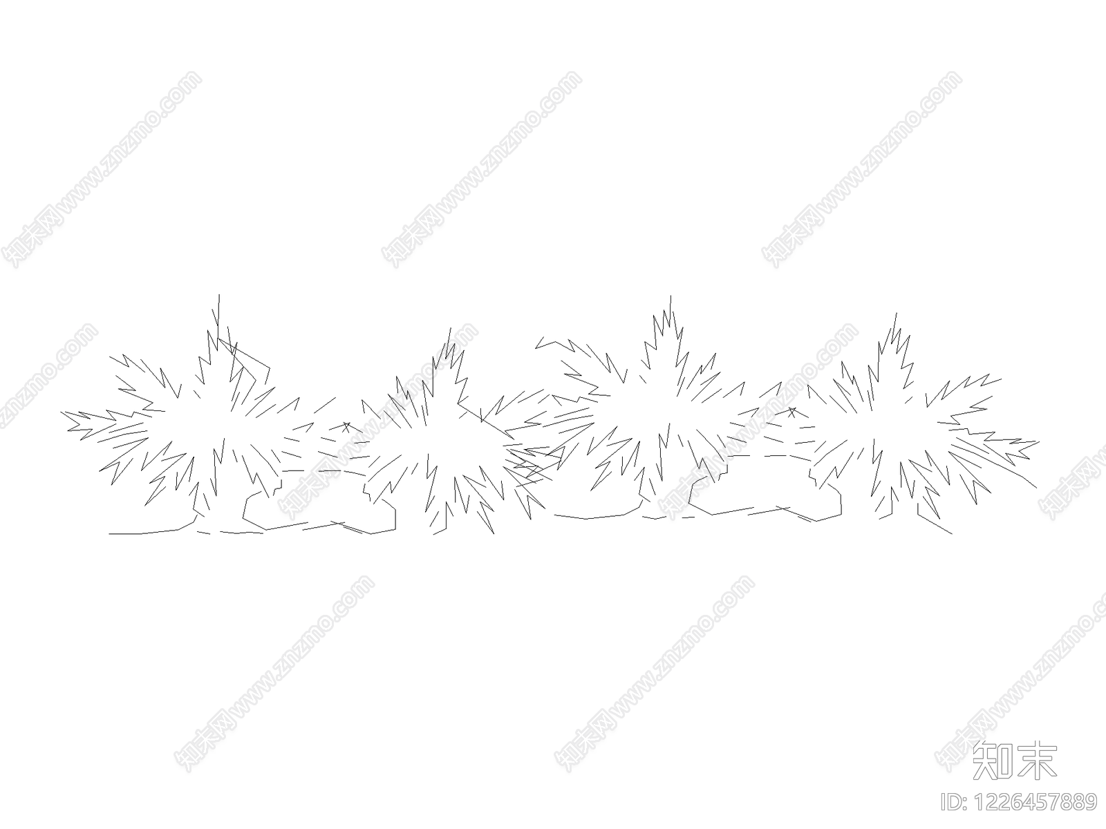 灌木种植CAD图纸
