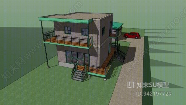 超市购物车SU模型下载【ID:942197720】