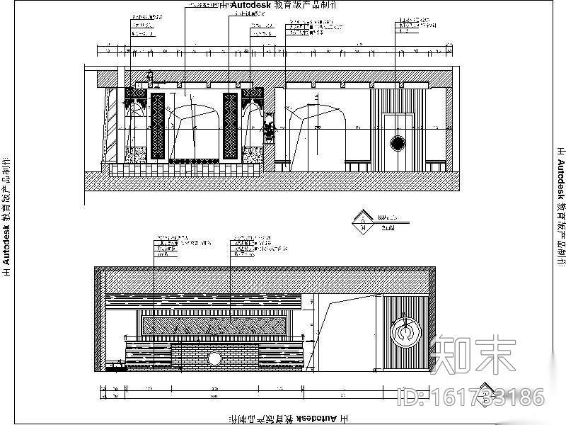 [湛江]精装高级时尚四层足浴店设计施工图（含效果图）cad施工图下载【ID:161733186】