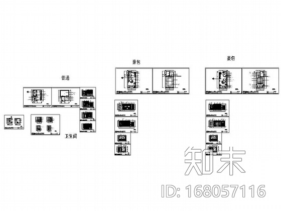 酒店豪华包间设计图cad施工图下载【ID:168057116】