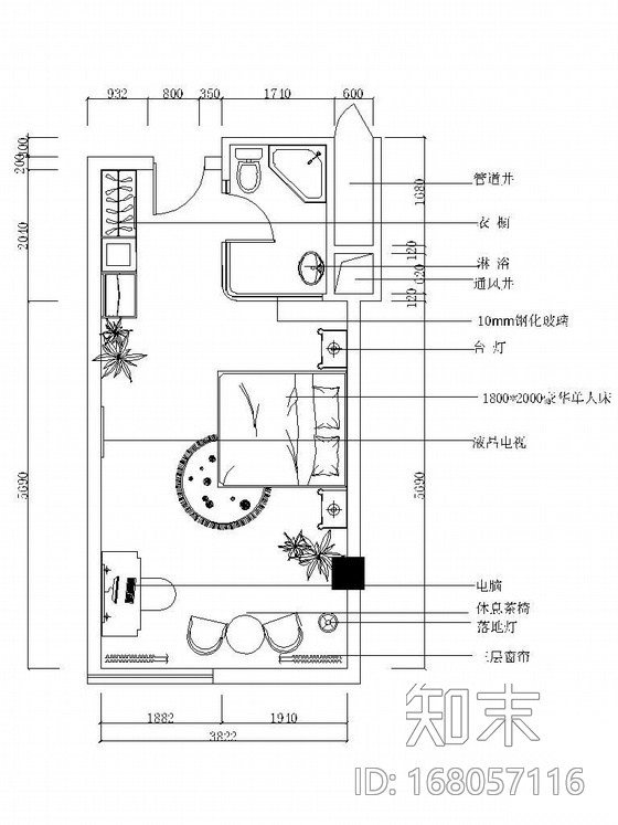 酒店豪华包间设计图cad施工图下载【ID:168057116】