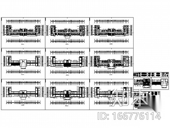现代办公楼室内装饰工程施工图cad施工图下载【ID:166776114】