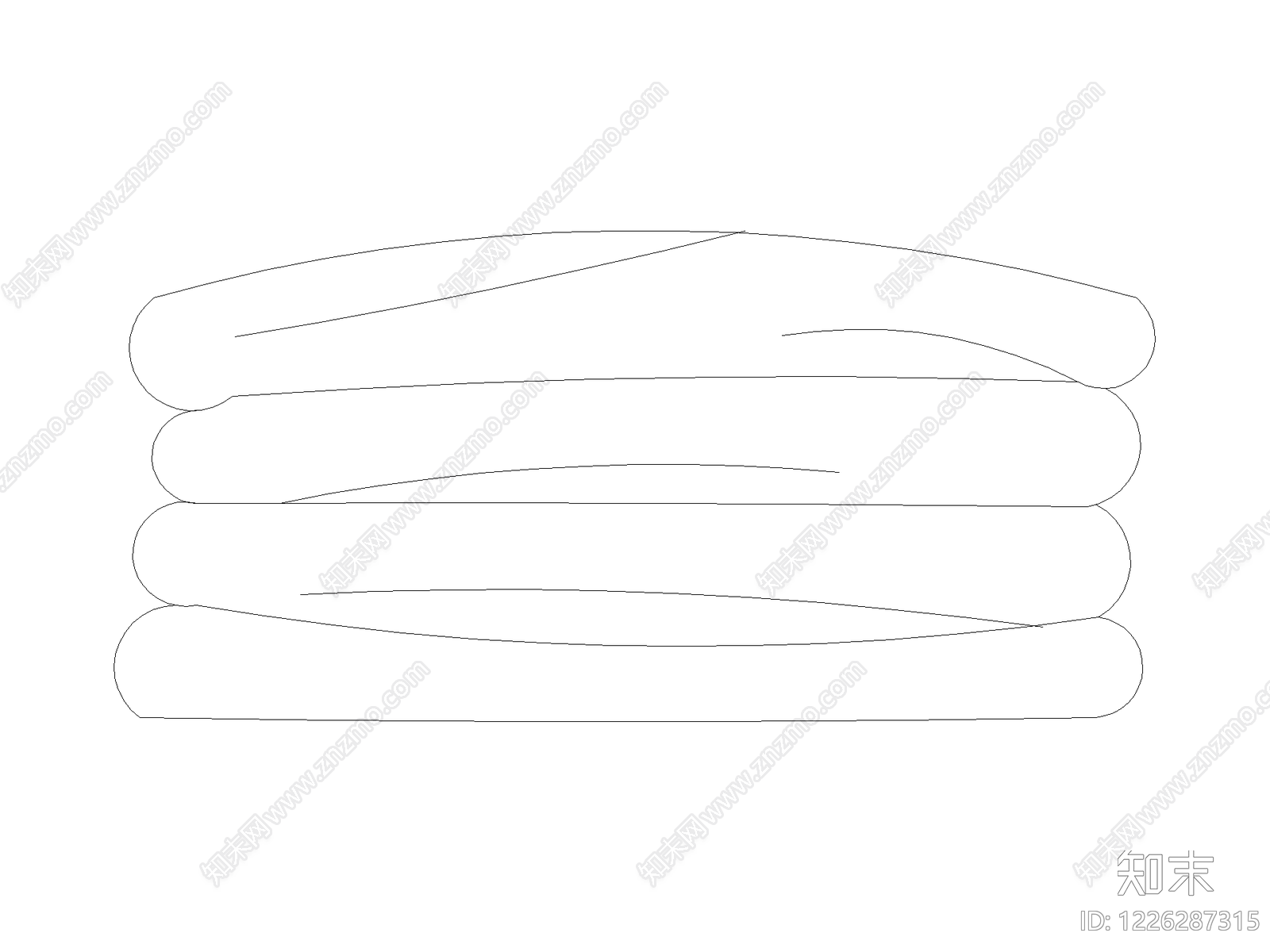 沙发cad施工图下载【ID:1226287315】