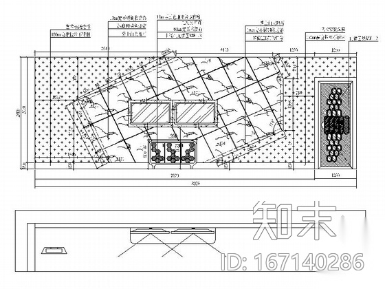 [厦门]高档KTV包厢室内装修施工图（含效果）cad施工图下载【ID:167140286】