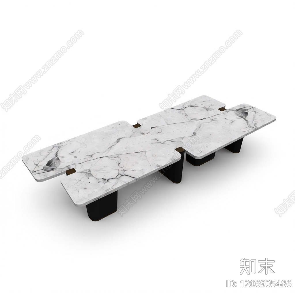双拼大理石茶几3D模型下载【ID:1206905486】