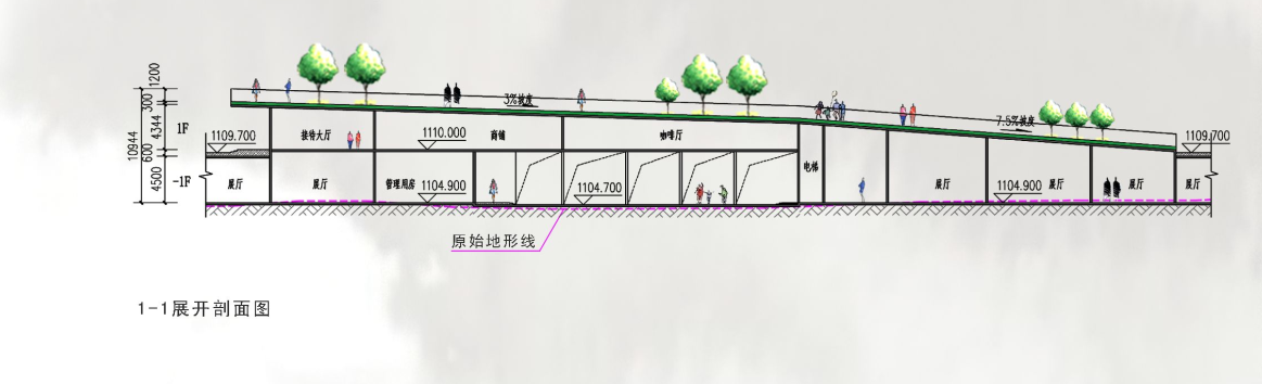 [攀枝花]两层特殊地形文化博物馆（CAD+文本+PPT）施工图下载【ID:160725166】