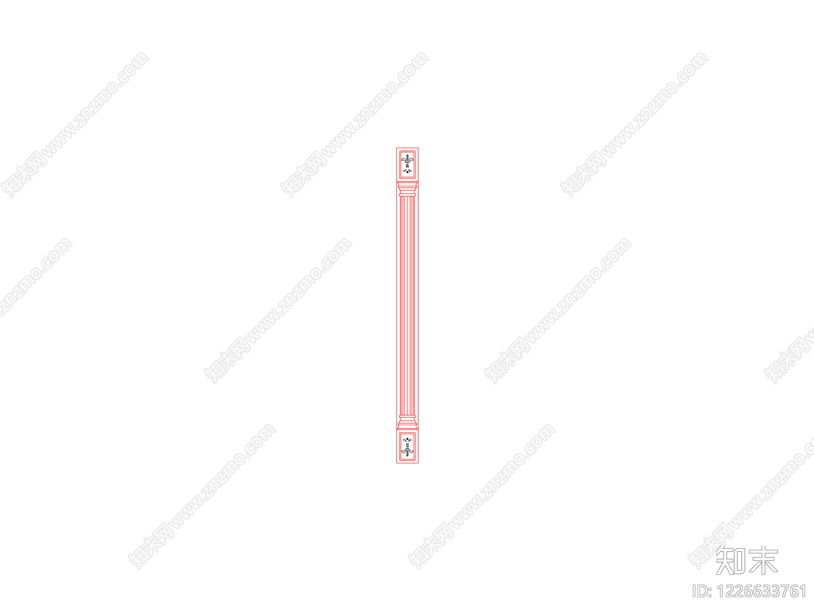 装饰线条cad施工图下载【ID:1226633761】