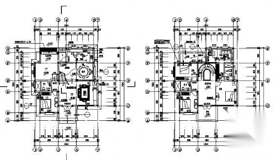 某三层别墅建筑施工图cad施工图下载【ID:149918135】