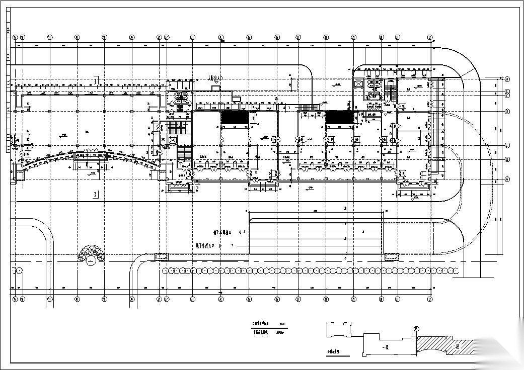 7套商住综合楼建筑设计方案初设图CAD施工图下载【ID:151452124】