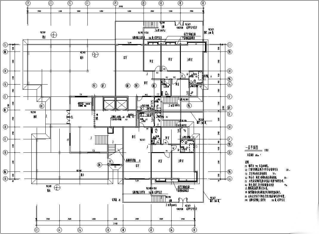 7套商住综合楼建筑设计方案初设图CAD施工图下载【ID:151452124】